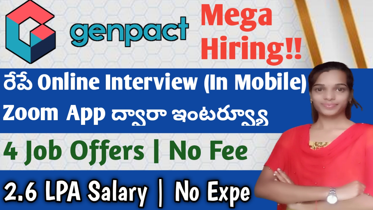 Genpact Mega Virtual Drive 2022 | Urgent Recruitment Apply Online Now ...